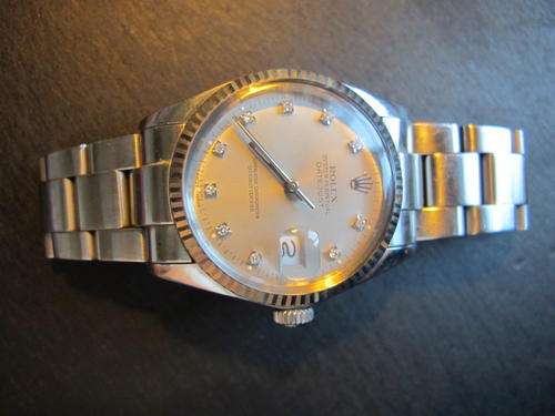 RARE -ROLEX DATE JUST-DIAMOND DIAL