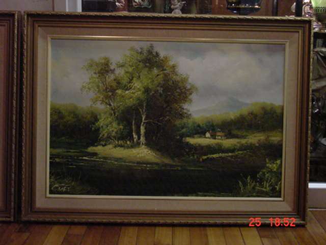 OIL  PAINTING  -LANDSCAPE- BY  C.LOFT
