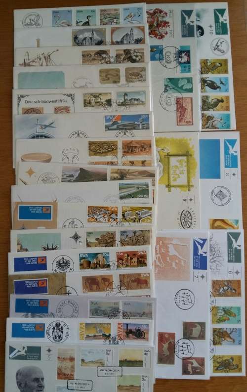Collection of early SWA FDC Number: 3,5 to 24, 26