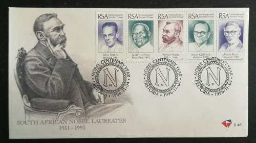 RSA FDC 6.46 & 6.47 1996: South African Nobel Laureates