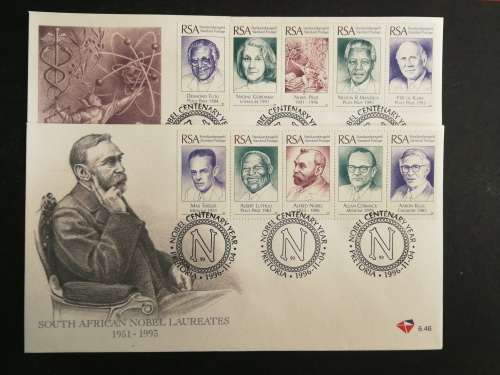 RSA FDC 6.46 & 6.47 1996: South African Nobel Laureates