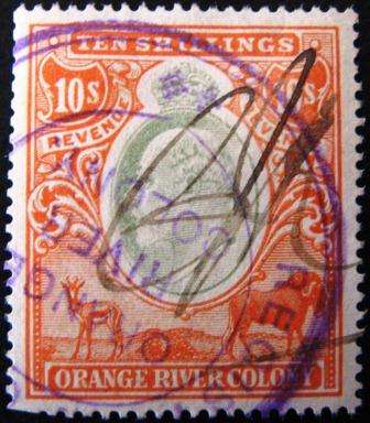 Orange River Colony 10 Shilling Revenue Stamp