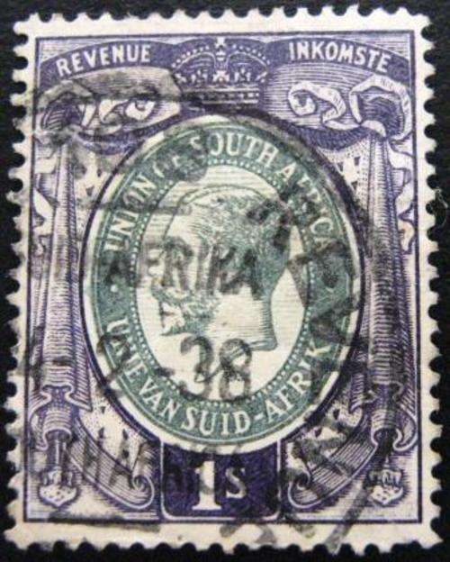 Kings Head 1 shilling Revenue Stamp
