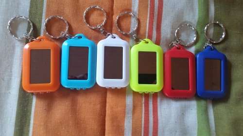 Solar/Regular light Charging Keyring emergency torches