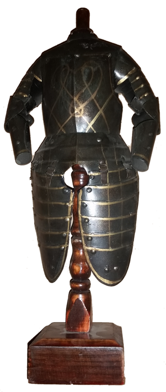 Model Metal Armor on wooden stand
