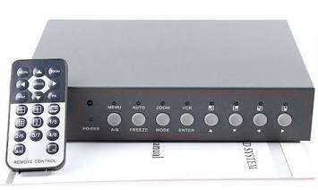 8CH Color Video Quad Splitter Processor for CCTV System