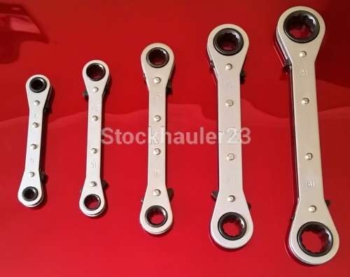 Bebona 5 Piece Ratchet Ring Spanner Set