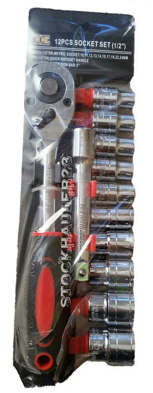 1/2" - 12 piece Socket Set (Chrome Vanadium)