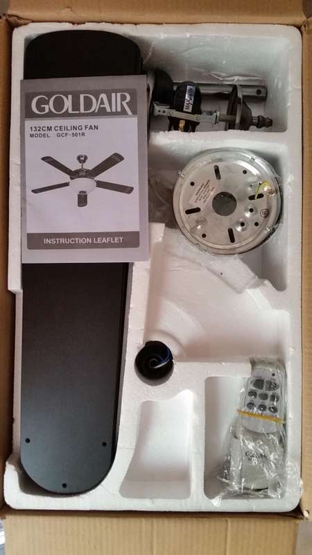 Goldair 132cm 5 Blade Ceiling Fan (GCF-501R)