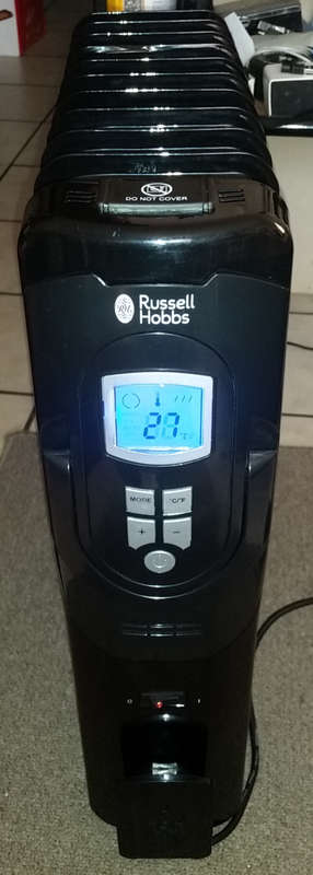 (Late Listing) Russell Hobbs 11 Fin Electronic Oil Heater (RHOH11)