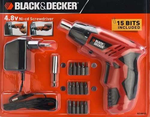 Black and Decker Cordless Screwdriver (KC4815-B9)