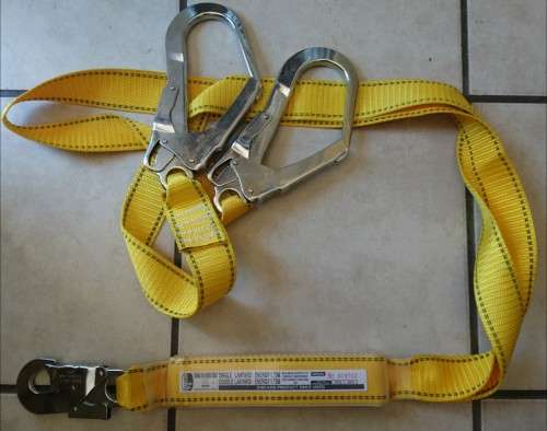 Double Energy Absorbing Fall Arrest Lanyard (1.75m - 2m absorbance)