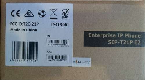 Yealink Enterprise IP Phone (SIP-T21P E2)