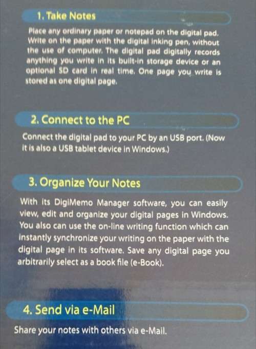 Mecer A4 Digi Notepad with 32mb Memory (A402)