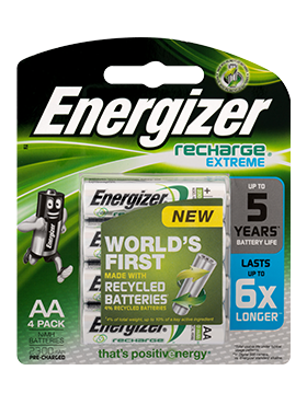 Energizer Recharge Extreme AA Batteries