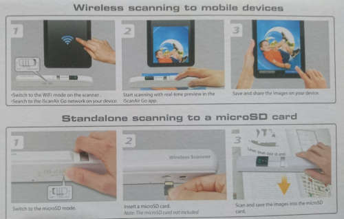 iScan Air Go - Wireless Handy Scanner (Mustek - D1x413)