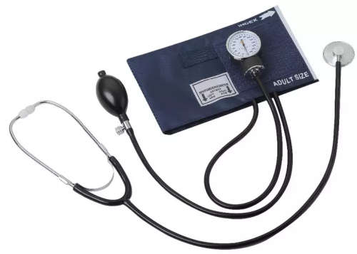 Last 1 - Aneroid Sphygmomanometer with Separate Single Head Stethoscope