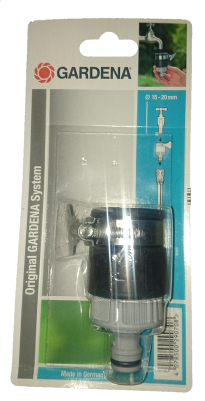 Gardena 15-20mm Multipurpose Round Tap Hose Connector (R10 additional per unit)