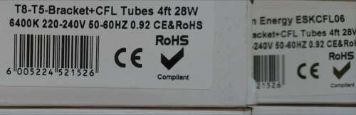 Energy Saver T8 Cfl Tube + Bracket (4ft-28W-Slim)