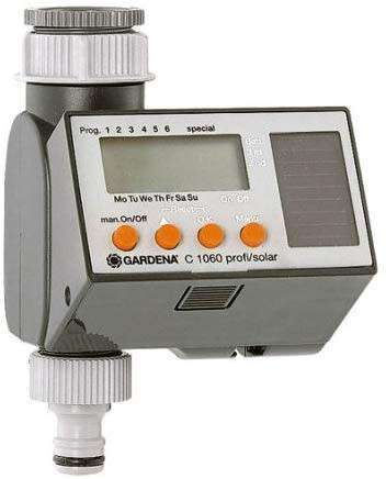 Solar Powered Gardena 6 Cycle Water Timer Comfort C1060