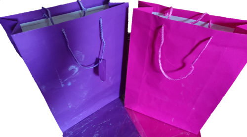 Large Gift Bags (Purple and Pink only) R10 additional per bag