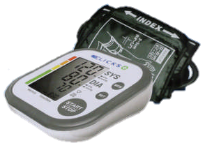 Clicks Upper Arm Blood Pressure Monitor (2 User Memory) - Display