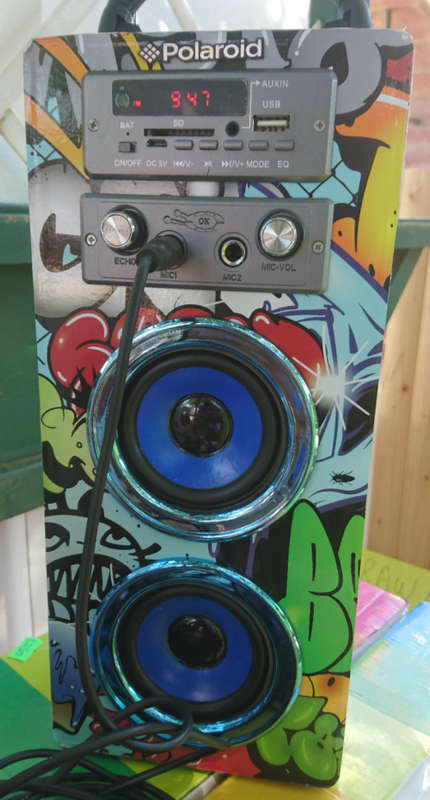 Bluetooth Polaroid Portable Karaoke Beatbox with FM (with Mic and R/C)