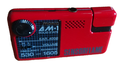 Monic Quartz Electronic Lighter with FM Radio (Sensor Flame) Last 1 - Red