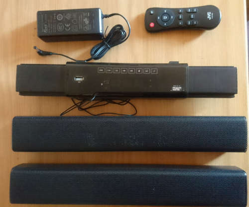 JVC 2.1 Channel Bluetooth Sound Bar - TH-BY858 (Please Read) Display