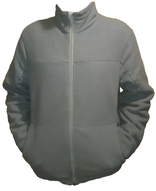 Full Zip Casual Turtle Neck Fleece Jacket (Medium)