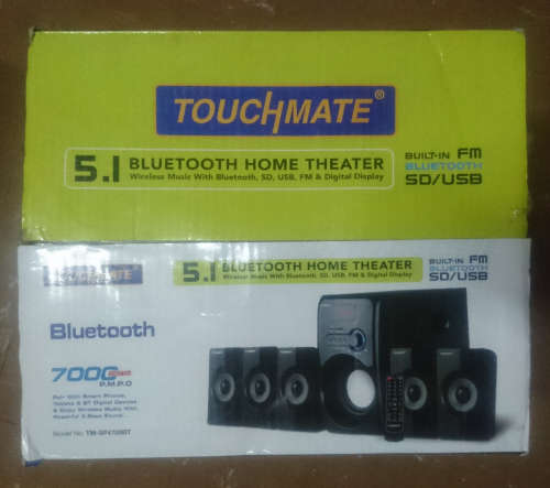 Touchmate 5.1 Bluetooth Home Theater [TM-SP4700BT] - As New! (7000W PMPO)