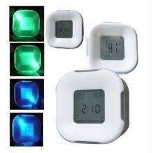 4 Sided Led Gravitational Digital Clock with Temp. Monitor