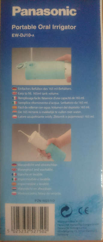 Panasonic Oral Irrigator Water Flosser Cordless Dental Care (EWDJ10)