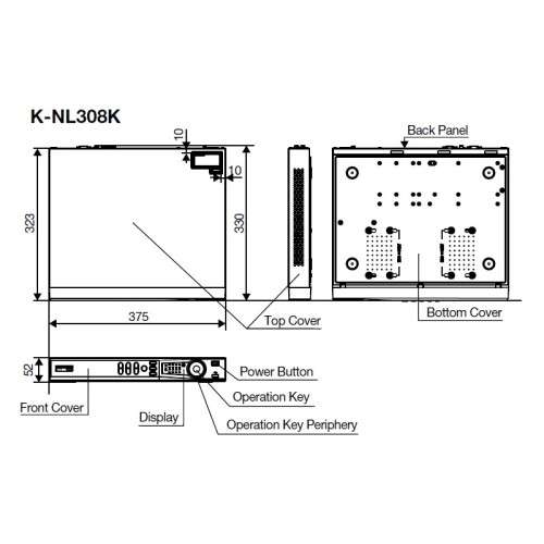 Panasonic NVR 8ch Network Disk Recorder (K-NL308K/G)