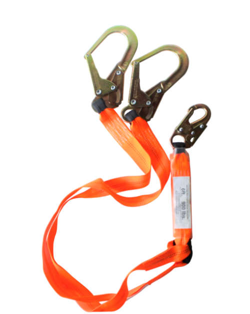 Double Energy Absorbing Fall Arrest Lanyard (1.65m) Please Read