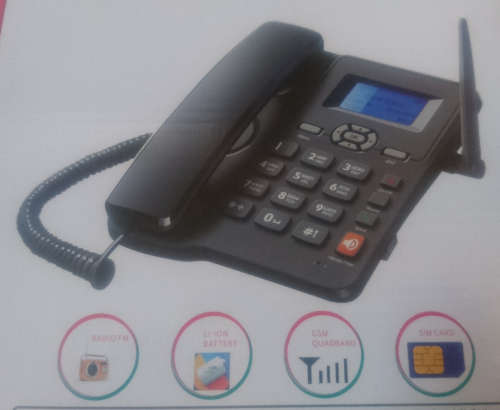 Wireless Gsm Desk Mobile Phone (GSM/FWP 6588) - (Rechargeable and Mobile) - Box Wear - Unit As New!