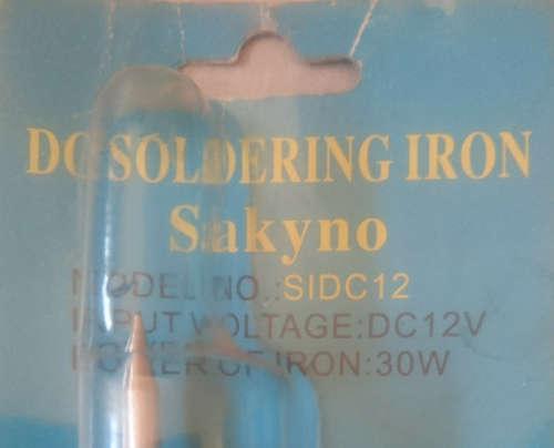 Saykno 12v 30w Field/Outdoor Soldiering Iron