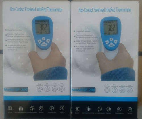Non-Contact Forehead Infra Red Thermometer (Cert07/20 - 07/23) GP-200