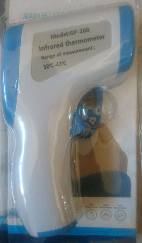 Non-Contact Forehead Infra Red Thermometer (Cert07/20 - 07/23) GP-200