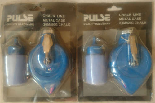 Pulse 30m Metal Case Chalk Line + 50g Chalk Dust (R20 Additional Per Set)