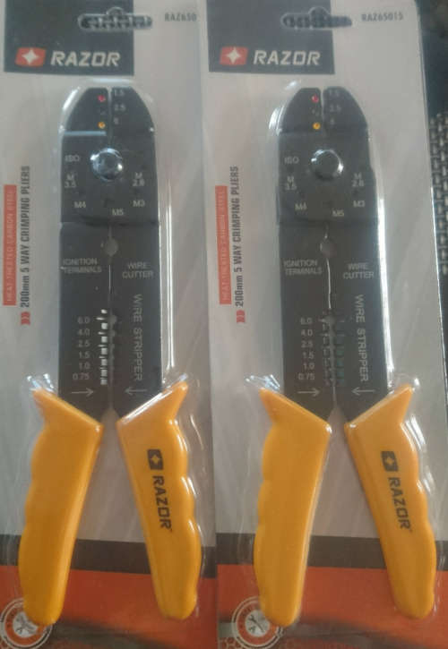 Razor - 200mm 5 way Crimping Plier