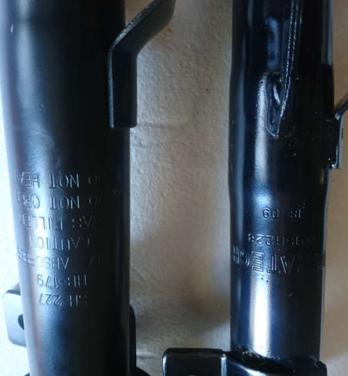 Duratech - FORD FIESTA V 2002>2008 1.3 1.4 1.6 ST150 FRONT GAS SHOCK ABSORBERS (PAIR)