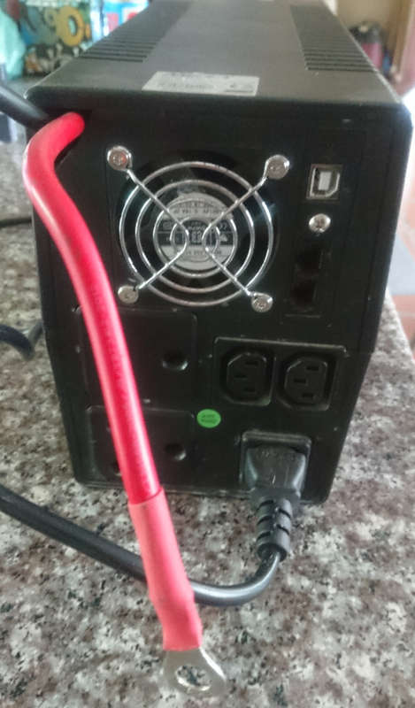 Mecer 2000VA 1200W Line Interactive UPS with custom external battery leads