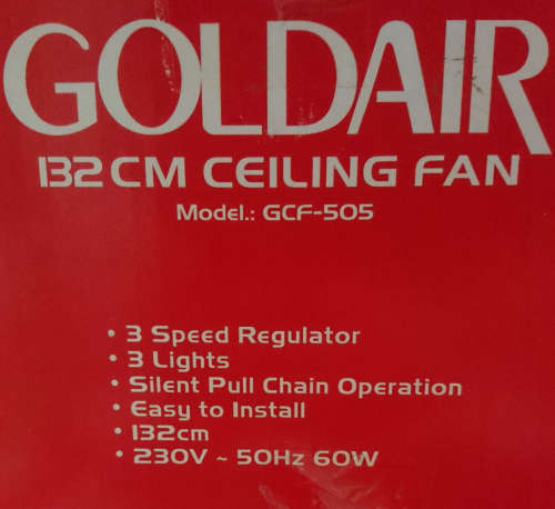 Goldair 132cm 4 Blade Ceiling Fan (GCF) Display Unit - Please Read