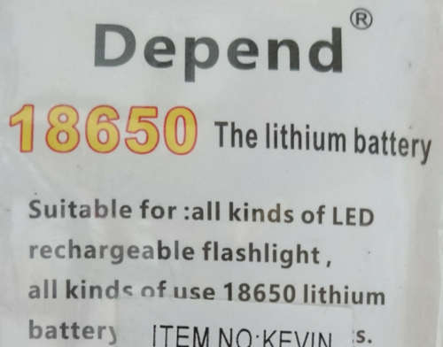4.2V - 18650 Multipurpose Lithium Rechargeable Battery (R30 additional per unit) In Perfect Health!