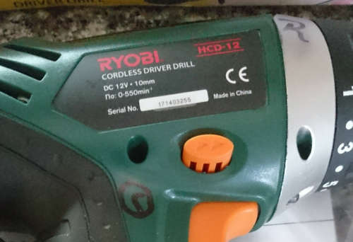 Ryobi 12V Cordless Driver Drill (HCD-12) - Display 100% working Order - Please Read