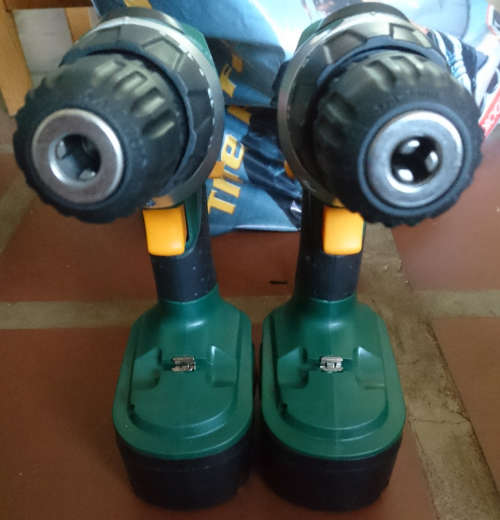 Ryobi 12V Cordless Driver Drill (HCD-12) - Displays -  Package Wear - No Bit/s - Chargers Included