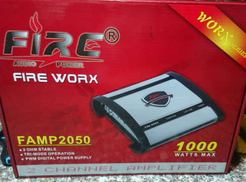Last 1 - 1000W Bridge-able Fire-Worx Auto Amplifier with Cross-Over Adjustment(As New - Sealed!)
