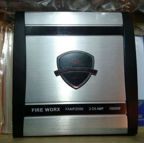 Last 1 - 1000W Bridge-able Fire-Worx Auto Amplifier with Cross-Over Adjustment(As New - Sealed!)