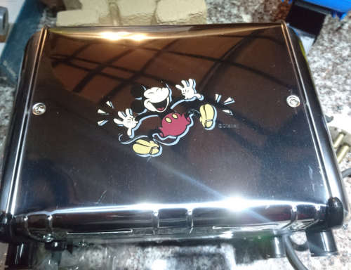 Disney Range Kenwood 2 Slice Mikey Mouse Toaster (Mickey Toast Engraving as on Display Image) Only 1